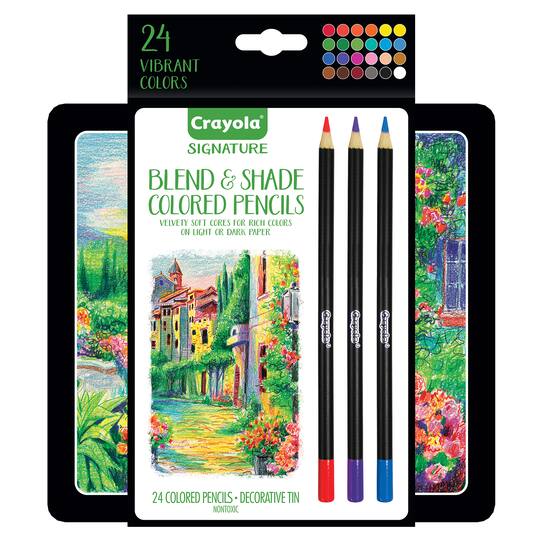 Crayola® Signature Blend & Shade Colored Pencils with Tin